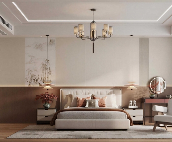 New Chinese Style Bedroom-ID:675719024