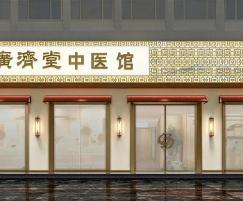 New Chinese Style Facade Element-ID:829246048