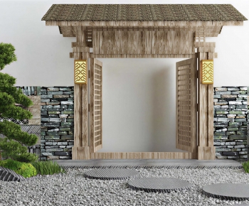 New Chinese Style Facade Element-ID:632857089