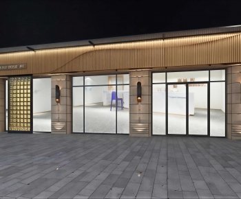 New Chinese Style Facade Element-ID:938738117
