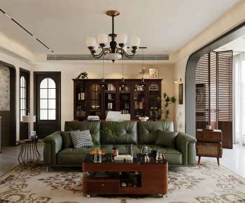 French Style A Living Room-ID:618395099