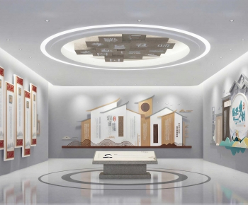 New Chinese Style Exhibition Hall-ID:366445063