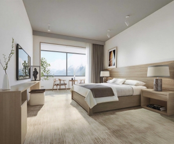 Wabi-sabi Style Bedroom-ID:490143065