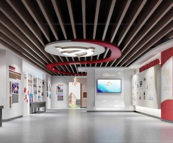 Modern Exhibition Hall-ID:376674893