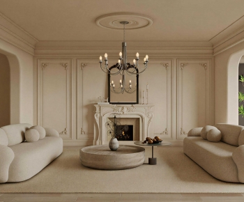 French Style A Living Room-ID:801522976
