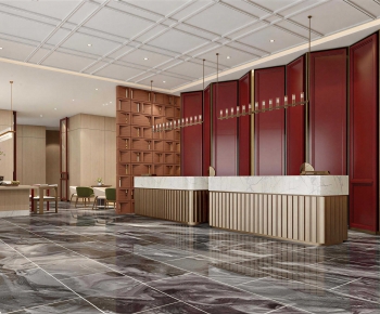 New Chinese Style Lobby Hall-ID:126883035