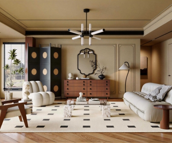 French Style A Living Room-ID:810034043