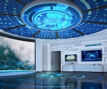 Modern Exhibition Hall-ID:690306906