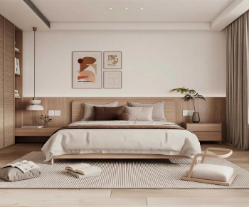 Wabi-sabi Style Bedroom-ID:315157896