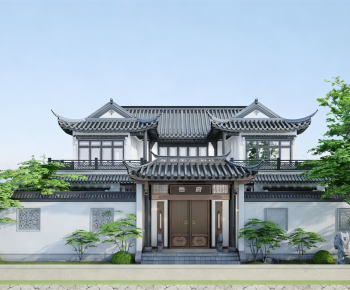 New Chinese Style Facade Element-ID:168905025
