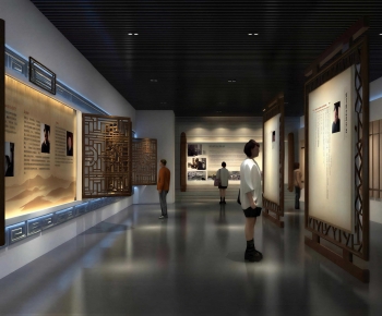 New Chinese Style Exhibition Hall-ID:913736109