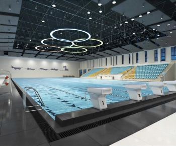 Modern Swimming Pool-ID:376224043