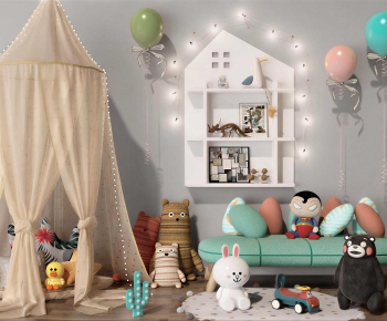 Modern Children's Room Activity Room-ID:493614915