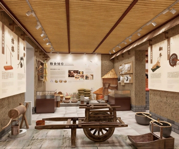 New Chinese Style Exhibition Hall-ID:412637954