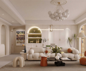 Modern A Living Room-ID:933907997