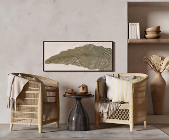 Wabi-sabi Style Lounge Chair-ID:109021903