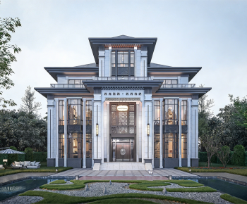 New Chinese Style Detached Villa-ID:391278035