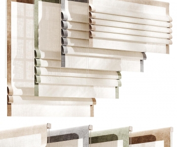 New Chinese Style Roman Curtain-ID:735892065