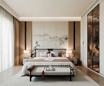 New Chinese Style Bedroom-ID:557080986