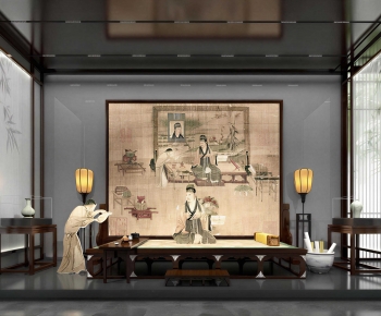 New Chinese Style Exhibition Hall-ID:193805931