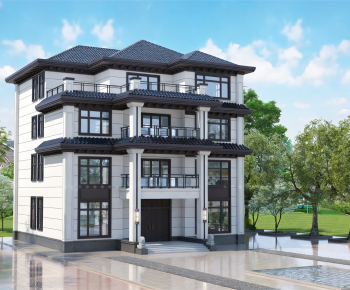 New Chinese Style Detached Villa-ID:938513993