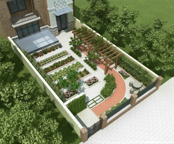 New Chinese Style Courtyard/landscape-ID:309609892