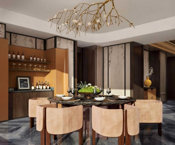 New Chinese Style Dining Room-ID:125060119