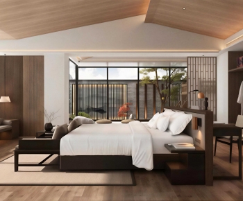 New Chinese Style Bedroom-ID:644685984