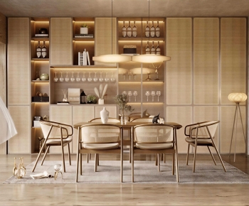 Wabi-sabi Style Dining Room-ID:305298095
