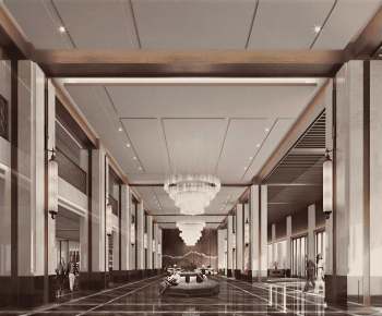 New Chinese Style Lobby Hall-ID:725476985
