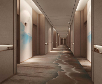 New Chinese Style Corridor-ID:655070073