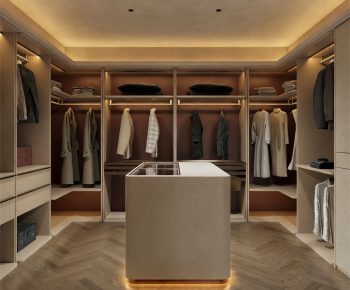Modern Clothes Storage Area-ID:620949033