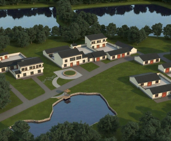 Modern Architectural Bird's-eye View Planning-ID:999416112