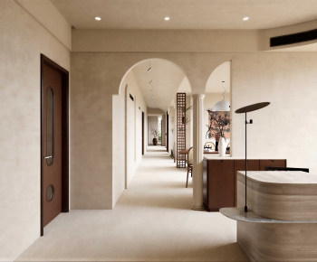 Wabi-sabi Style Office Aisle-ID:996464013