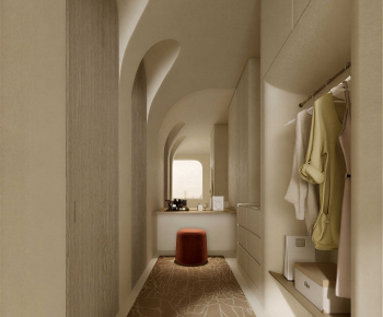 Modern Clothes Storage Area-ID:416929753