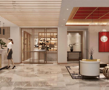 New Chinese Style Lobby Hall-ID:435383081