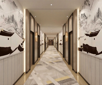 New Chinese Style Exhibition Hall-ID:484580996