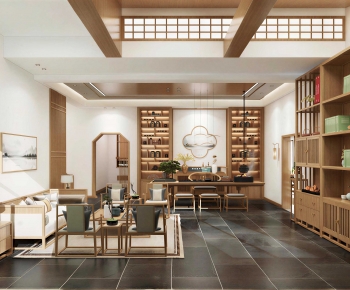 New Chinese Style Tea House-ID:724071983