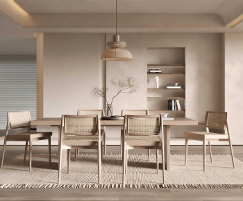 Wabi-sabi Style Dining Room-ID:598573925