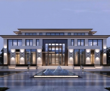 New Chinese Style Facade Element-ID:714235072