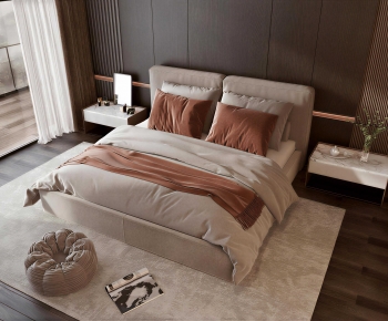 Modern Double Bed-ID:477800412