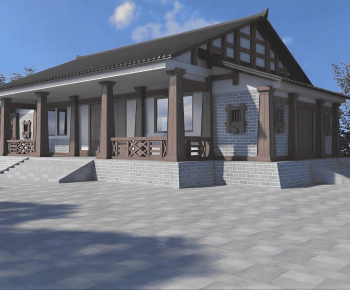 New Chinese Style Ancient Architectural Buildings-ID:673572062