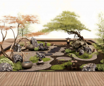 Japanese Style Courtyard/landscape-ID:529190062