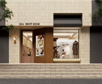 Modern Facade Element-ID:989521034