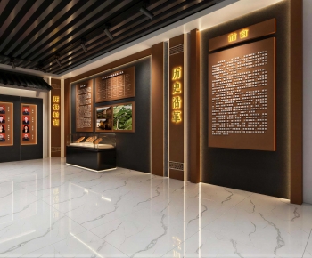 New Chinese Style Exhibition Hall-ID:974138986