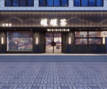 New Chinese Style Facade Element-ID:628875028