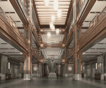 New Chinese Style Exhibition Hall-ID:144512895