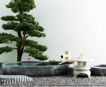 Japanese Style Rockery Waterscape-ID:119850664