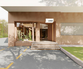 Wabi-sabi Style Facade Element-ID:547442912