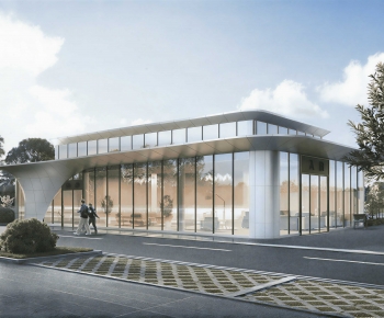 Modern Public Building-ID:495676047